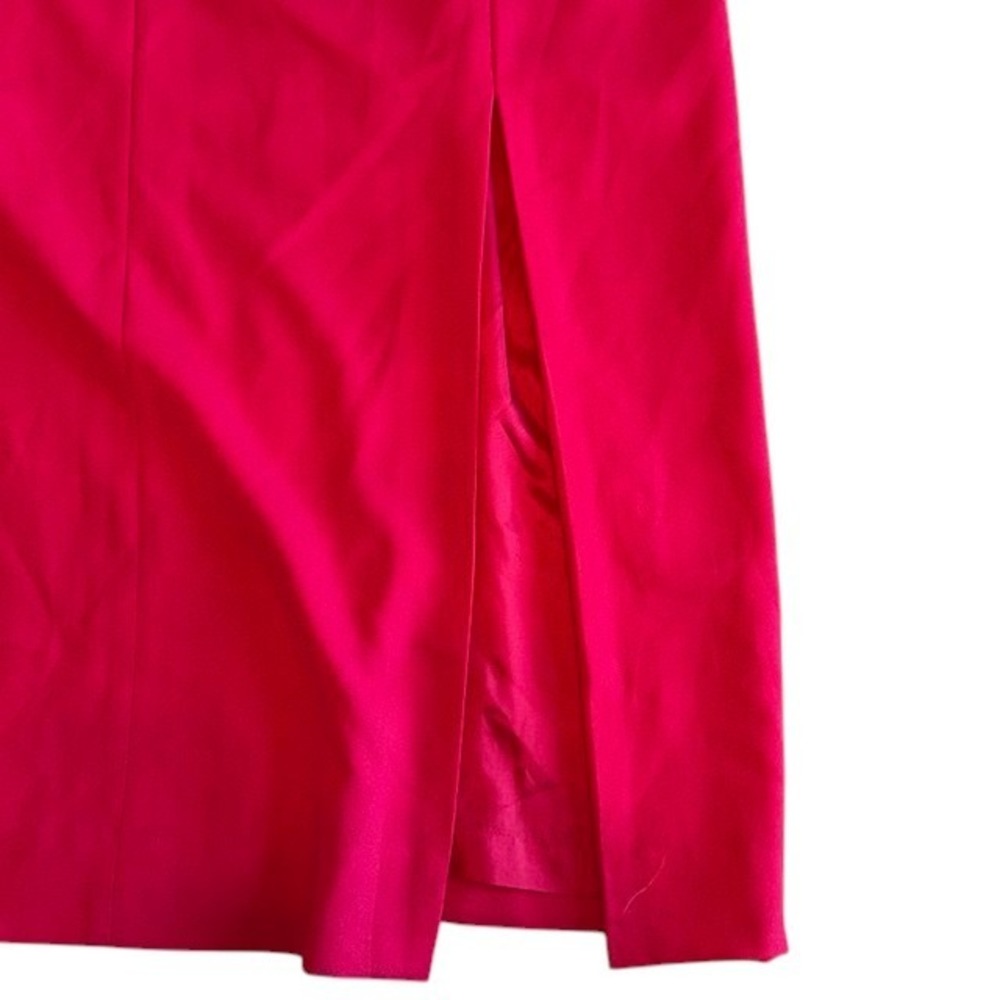 Women's Vintage Liz Claiborne Dress Pink Embroidered w/Slit X-Back Detail Size 8 - Picture 9 of 16